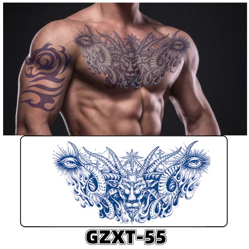 Waterproof Herbal Semi-Permanent Flower & Wings Sleeve Tattoo Sticker