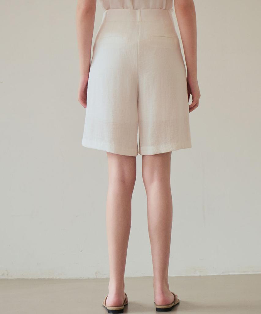 LUSIDA Pebe Linen Knee-Length Pants_3 Colors