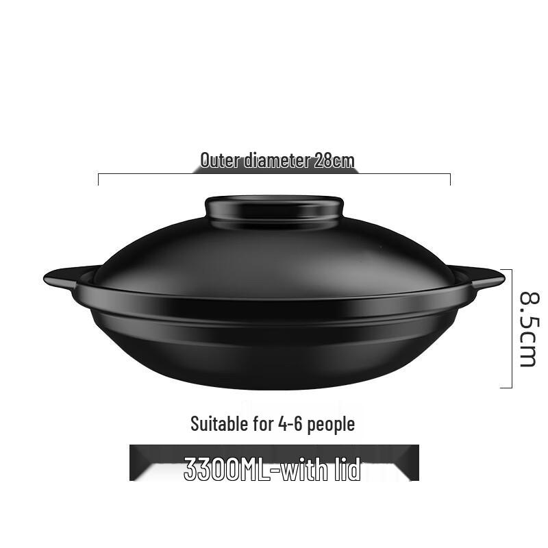 MUTTI High-Temperature Ceramic Clay Pot with Lid