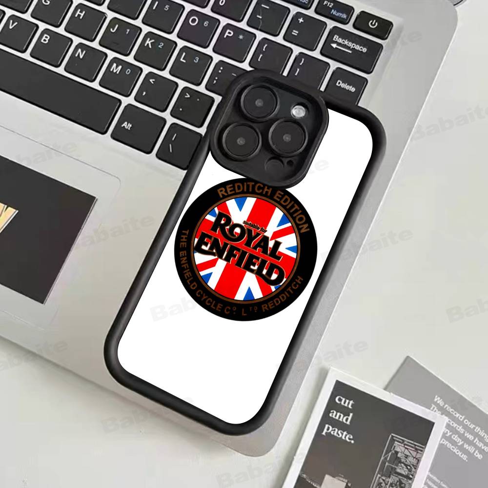 

R-ROYALS E-ENFIELDS Logo Phone Case For IPhone 17 16 15 14 13 12 11 Pro Max Plus Mini Luck Cover iPhone 13 pro