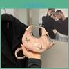 Womens Pu Crescent Bag With Stitching Details And Inner Phone Compartment For Casual Outings