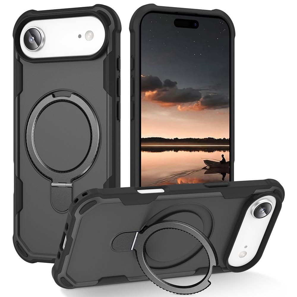 For iPhone 17 Air Case Compatible with MagSafe Kickstand TPU+PC Shockproof Phone Back Cover