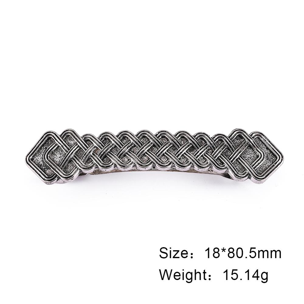 Teamer Vintage Barrette Celtics Knot Hair Clip for Women Viking Tree of Life Nordic Hairpins Wicca Jewelry Hair Accessories Gift
