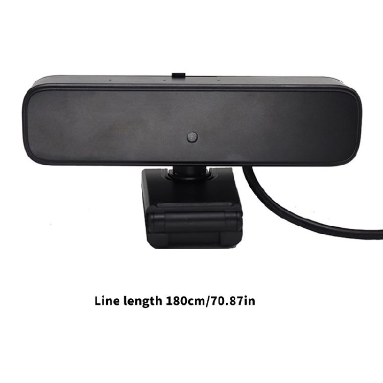 Clear 4K Resolution Webcam PC Camera With Two Mics And Speaker For Online Learning Conferences