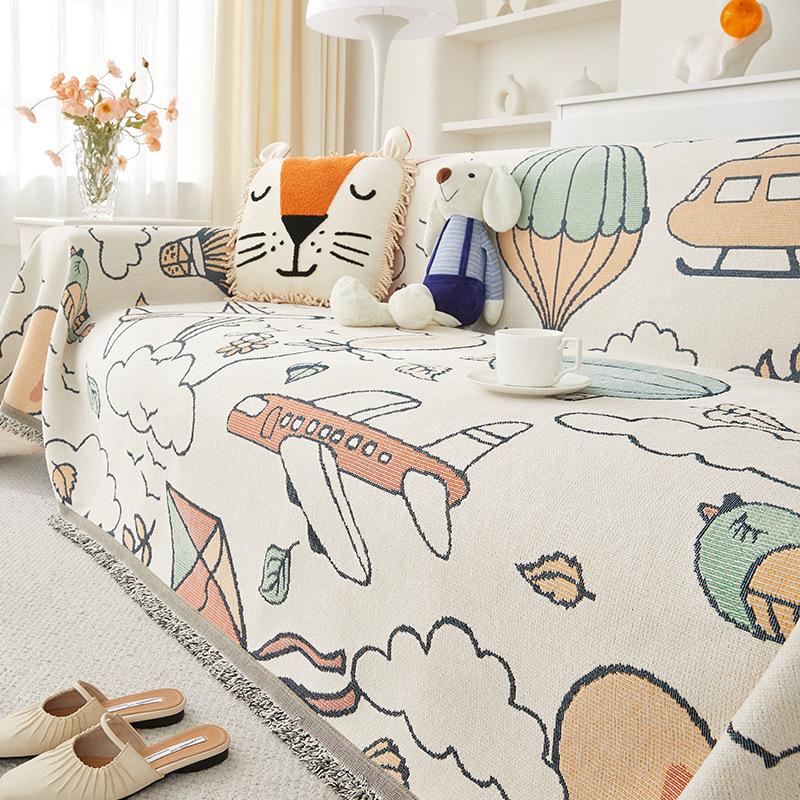 

Свежее синельное диванное полотенце, нескользящий, грязеотталкивающий чехол для дивана, универсальный чехол, высококачественная универсальная ткань для дивана Four Seasons 180*130cm