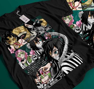 Tričko Obanai Iguro Kimetsu No Yaiba, Anime tričko Nezuko Tanjiro Všechny velikosti 273