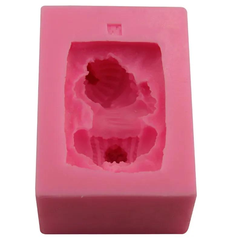 3D Silikonová Dětská dortová Ručně vyráběná Forma Mýdlo Spící Děti Dekorace Dortu Nádobí Jídelní Bar Nepřilnavé Vánoční Kuchyňské Nástroje