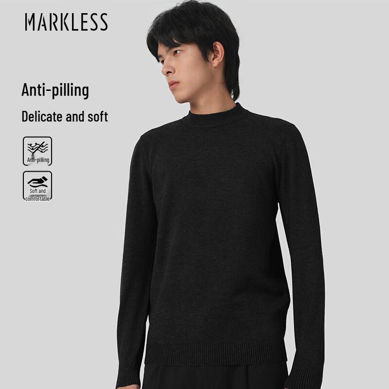 

MARKLESS Men s Mock Neck Knit Pullover XL