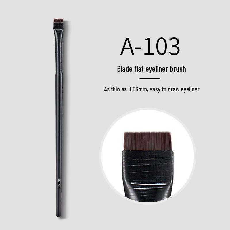 GECOMO Ultra-Thin Oblique Eyebrow & Eyeliner Brush - Ideal for Beginners