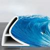 1PC 1m/39.37inch Bathroom Water-blocking Strip, Waterproof Strip, Shower Room Strip, Toilet Floor Countertop Silicone Self-adhes