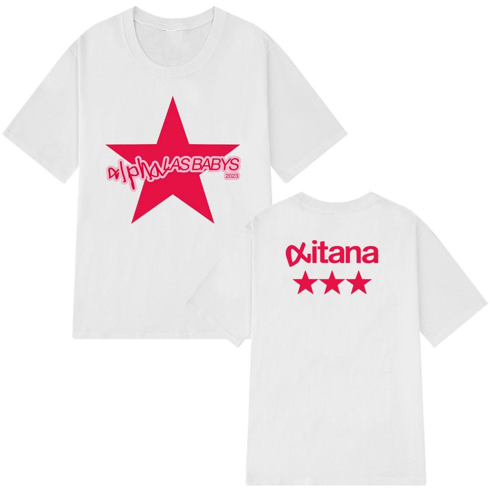 

T-Shirts Women Aesthetics Short Sleeve T Shirt Fashion Hip-hop O-Neck T-shirts 4XL