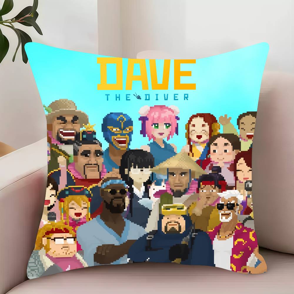 

Игровой D-Dave The D-Diver Наволочка Декор Защитные Чехлы Удобные Мягкие для Дивана Гостиной Домашнего офиса 12x12Inch