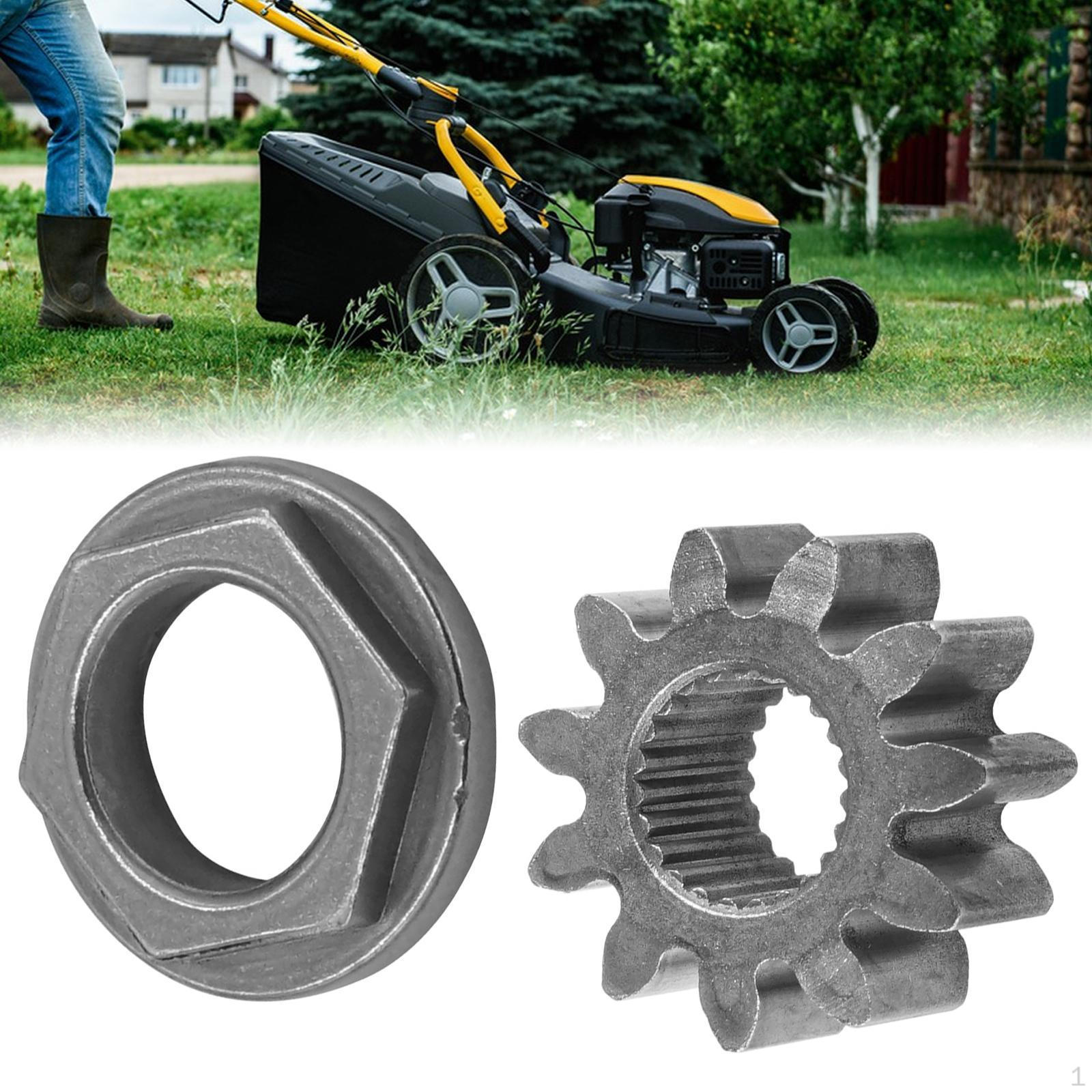 

Pinion Gear and Bushing Kit, Hex Flange Bearing, Easy to Install, Replacement for Lawn Mower