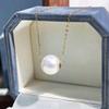 Edison Women's Natural Freshwater Pearl Necklace with Rolo Chain