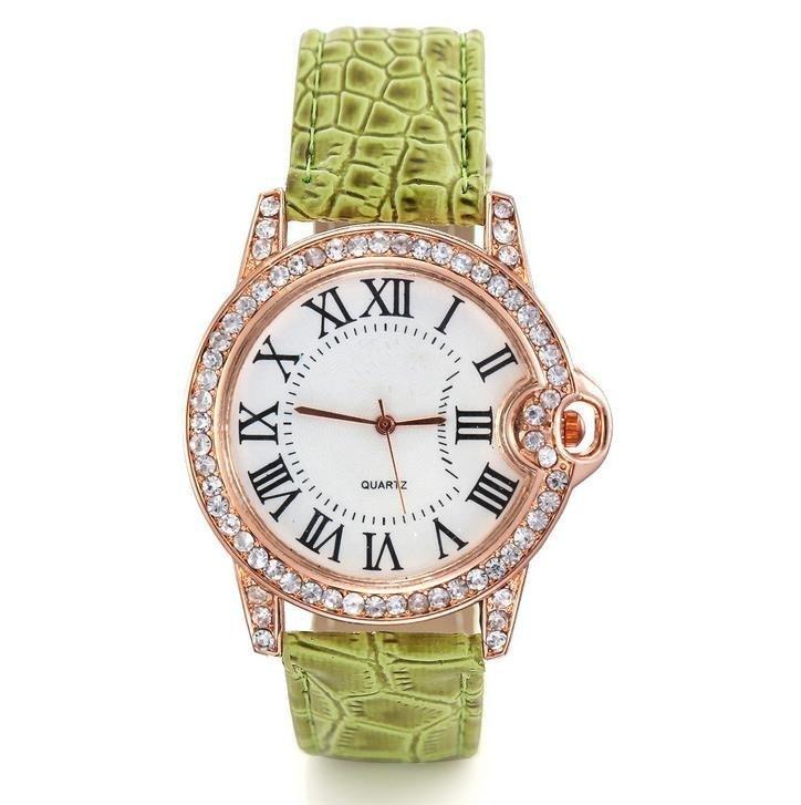 Rose Crystal Women Bracelet Quartz Wrist Gift