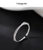 Sterling Silver Mobius Open Ring: Women's Elegant Design for Index Finger