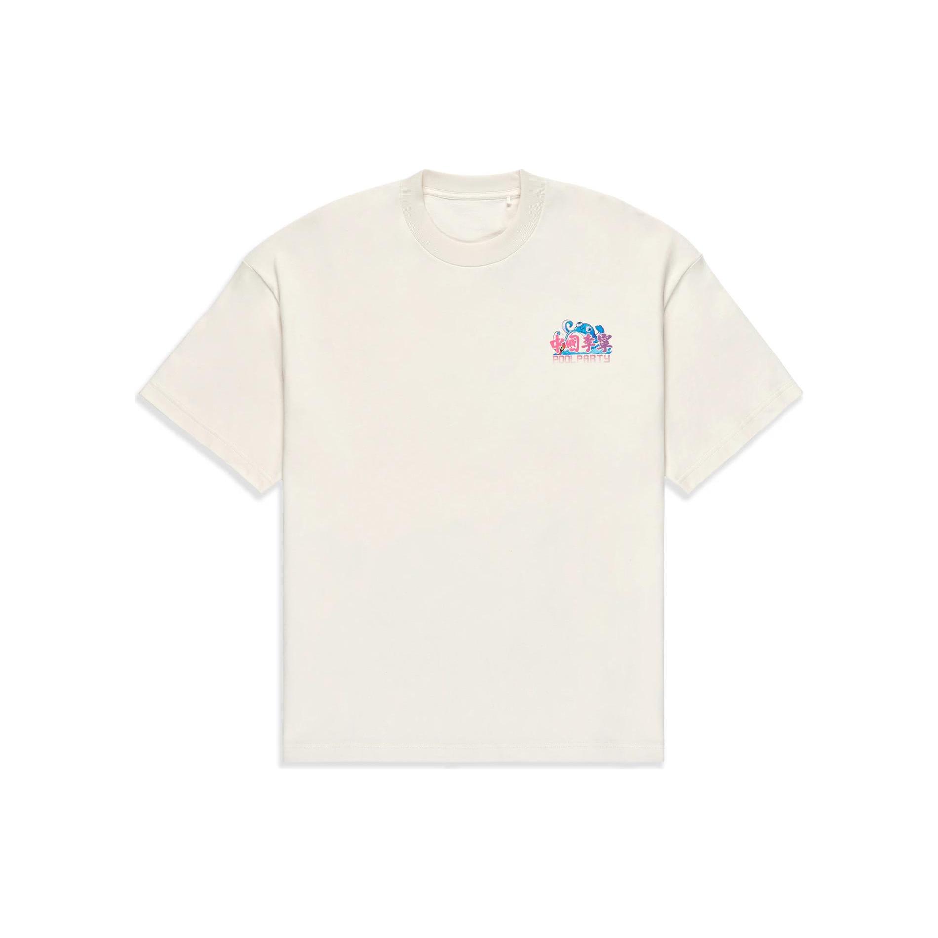 Li Ning X LOL T Shirts Unisex Ecru Crew Neck Moderate Straight Fit AHST865-1 L