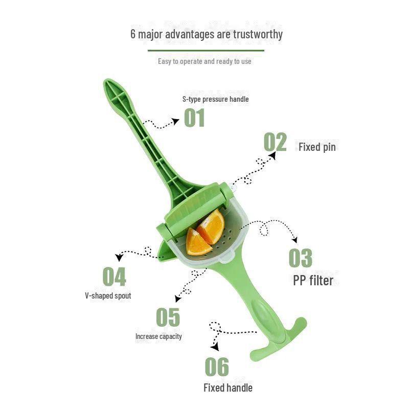 Compact Hand-Pressed Multifunctional Juicer for Home Use