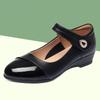 Comfortable Soft-Sole Mid-Age Mom Shoes, Lightweight Anti-Slip Durable Women's Leather Shoes, Round-Toe Low-Cut Women's Shoes