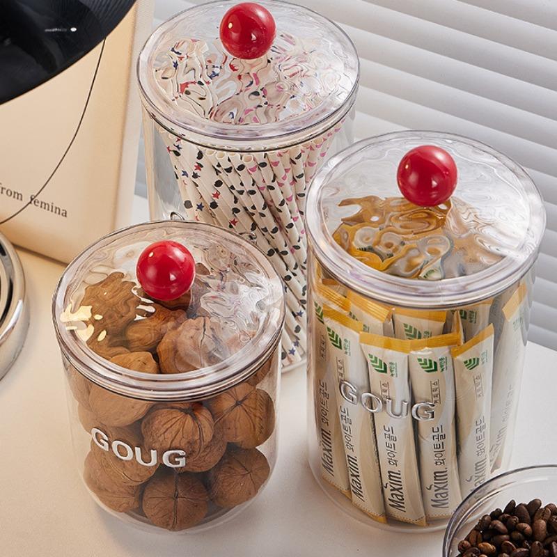 Transparent Storage Box Food Grade Organizer Protective Water-proof Dust-proof Kitchen Accessories Spice Snacks Nuts Container