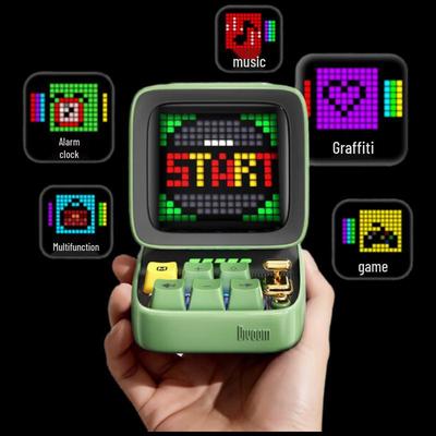 Divoom DitooMic Pixel Art Bluetooth Speaker with Microphone CN Plug (adapter Included)