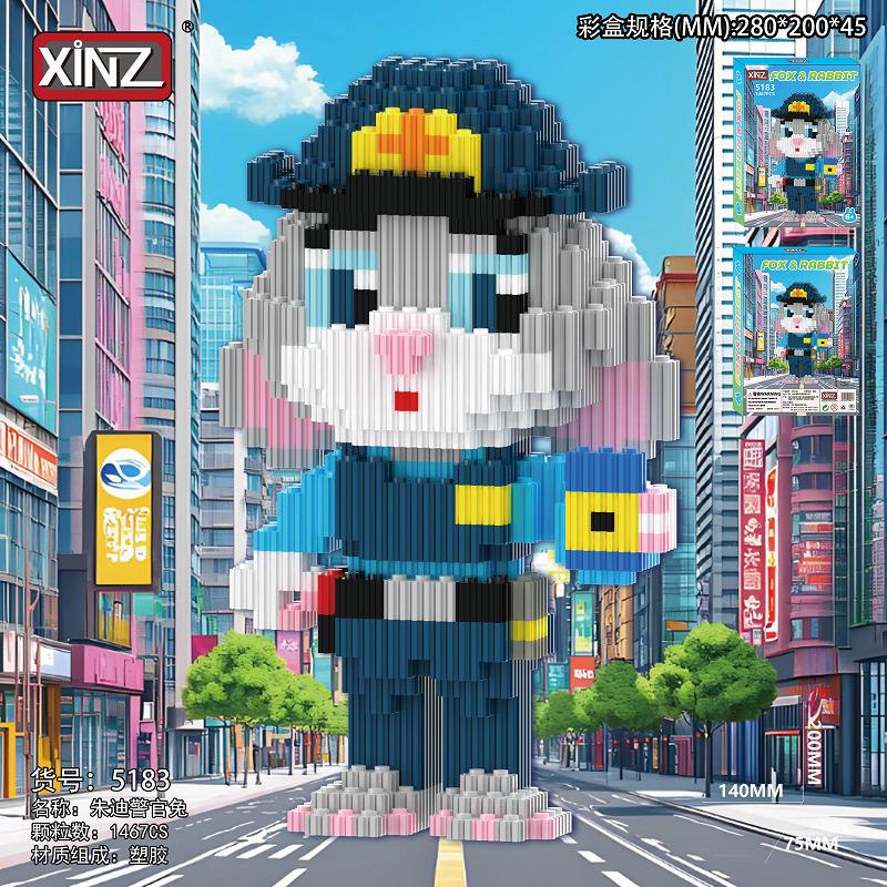 Disney Zootopia Building Blocks Nick Judy Model Benjamin Sloth Bricks Cartoon Movie Figure Toys For Kids Christmas Gift