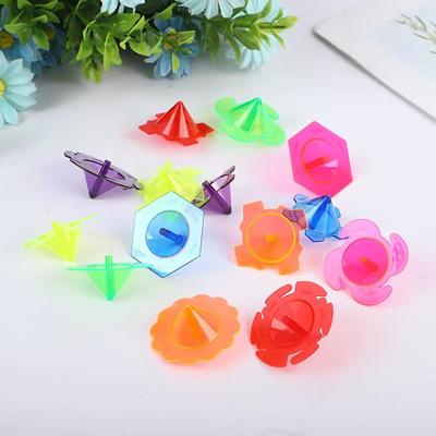 12/24/36PCS Mini Child Transparency Plastic Gyro Toys Baby Shower Kids Birthday Party Favors Christmas Carnival Gifts for Kids 2022