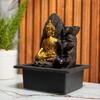 Mini Meditating Buddha Water Fountain for Table Decor, Gift Items, Indoor Home Décor