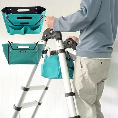 Telescoping Ladder Tool Bag Hanging Bag Organizer Waterproof Oxford Cloth Handy Tool Storage Bag Multifunctional Electrician Bag