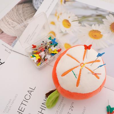 Fun Orange-Shaped DIY Pincushion - Fabric Sewing Accessory & Pin Keeper for Quilting