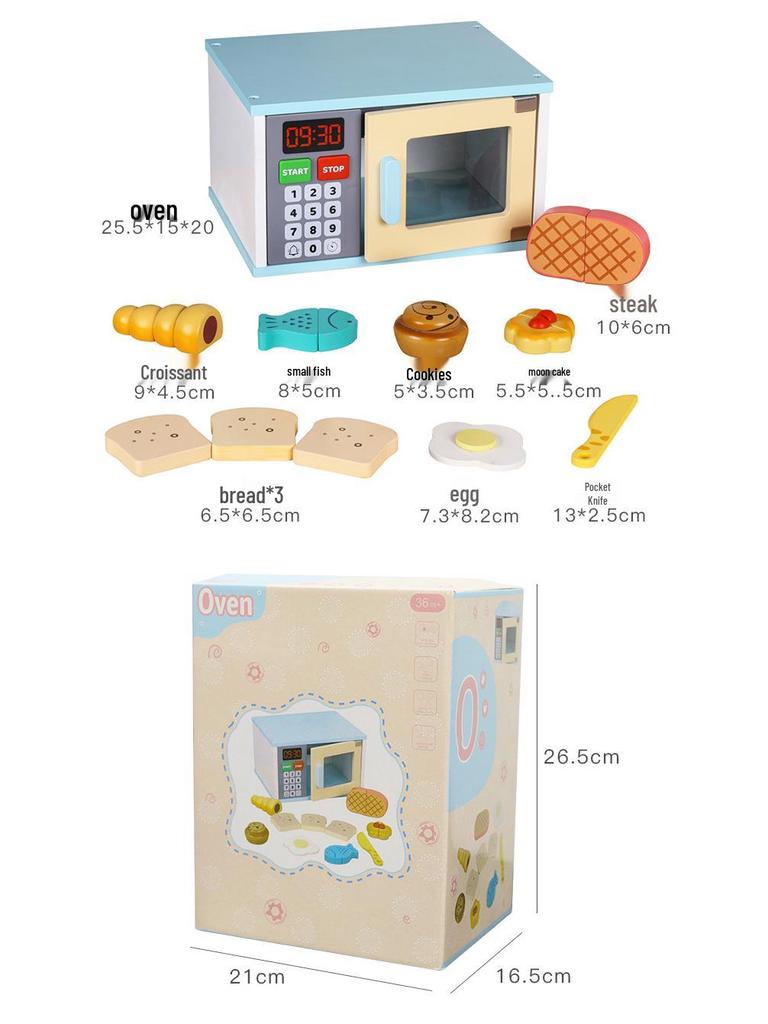 Wooden Educational Pretend Play Kitchen Set for Kids