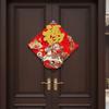 Traditional 2026 Horse Year Door Sticker Chinese Style Self-adhesive Fu Character Sticker Flocked Blessing 3D Fu Character