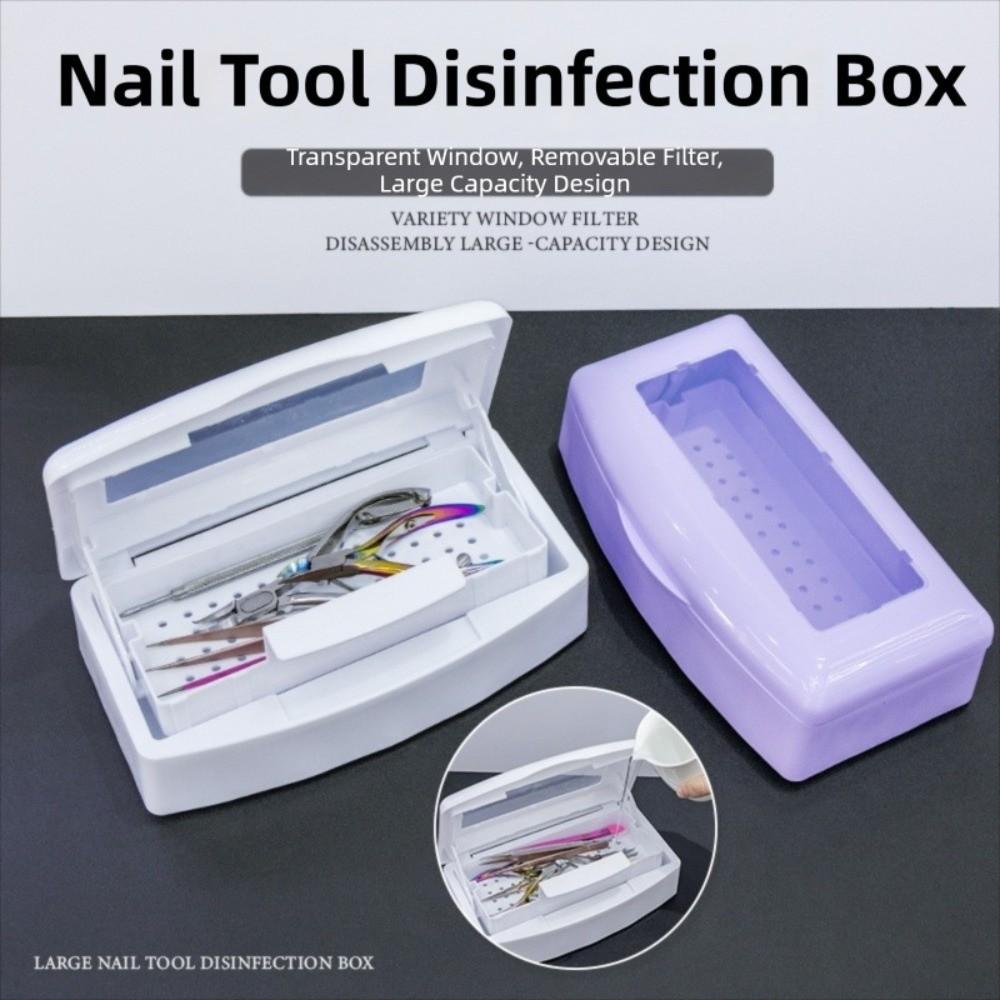 Detachable Nail Sterilizer Tray Sterilizing Clean Equipment Cleaner Tools  Nail Art Salon