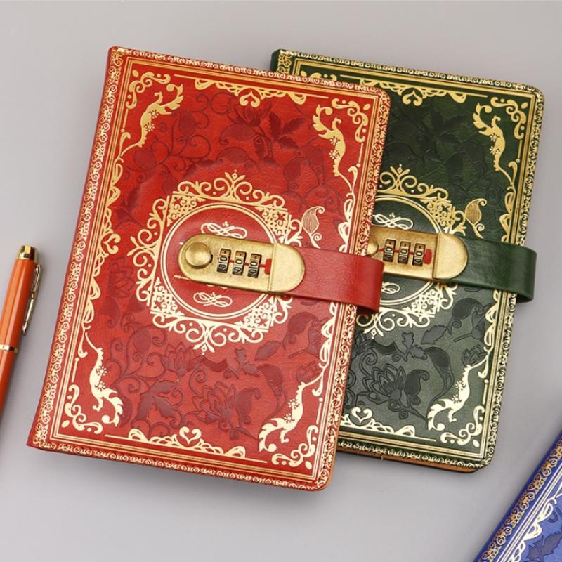 Secure Password Lockable Notebook Organizer Planner for Office School Personal Use Diary with Ample Storage Space