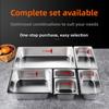 Stainless Steel Rectangular Covered Small Seasoning Box Food Container Thermal Restaurant Kitchen Cooking Utensils Dish Pot