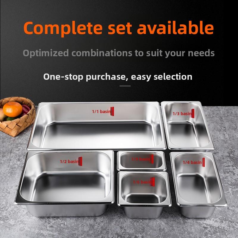 Stainless Steel Rectangular Covered Small Seasoning Box Food Container Thermal Restaurant Kitchen Cooking Utensils Dish Pot