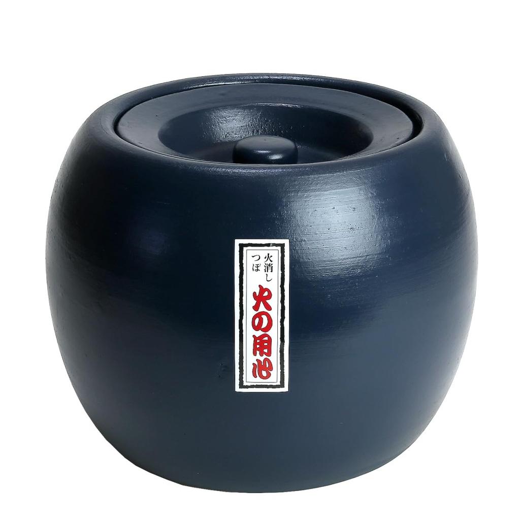 KANEYOSHI Hibachi with Natsume Fire Extinguisher Jar (Charcoal Brazier) (Medium Size)