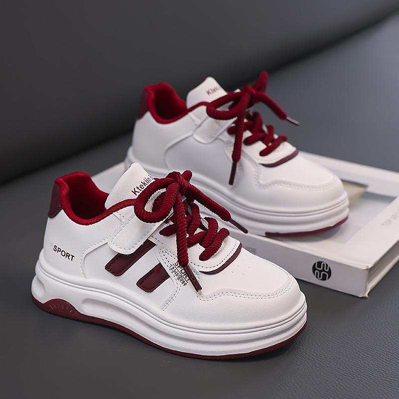 

Children s little white shoes 2025 spring and autumn new Korean version of girls board shoes boys casual sports shoes children s shoes fashion 26
