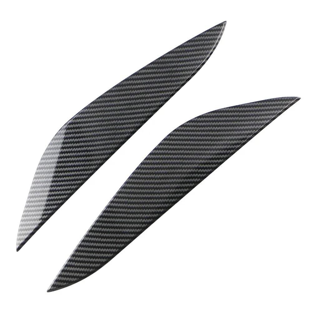 For Tesla Model 3 2017-2025 for Model Y 2019-2025 Headlight Trim Cover Front Lamp Sticker Eyebrow Eyelid Styling Accessories