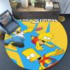 The Simpsons Poster pattern round rug,Carpet Rug for Living Room Bedroom Playroom ,Non-slip Floor Mat,Holiday Gifts and Birthday Gifts.