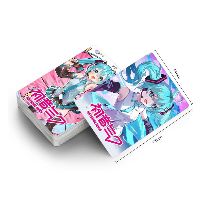 Hatsune Miku Stampa a Colori Fronte-Retro Collezione di Card LOMO Periferiche per Animazione 30 Piccole Card per Set