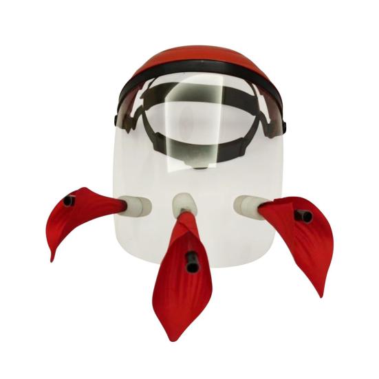 Hummingbird Feeder Helmet Hands-Free Outdoor Birds Feeder Hat with 1/2/3 Ports Wearable Wildbird Feeder Face Cushion for Garden Patio