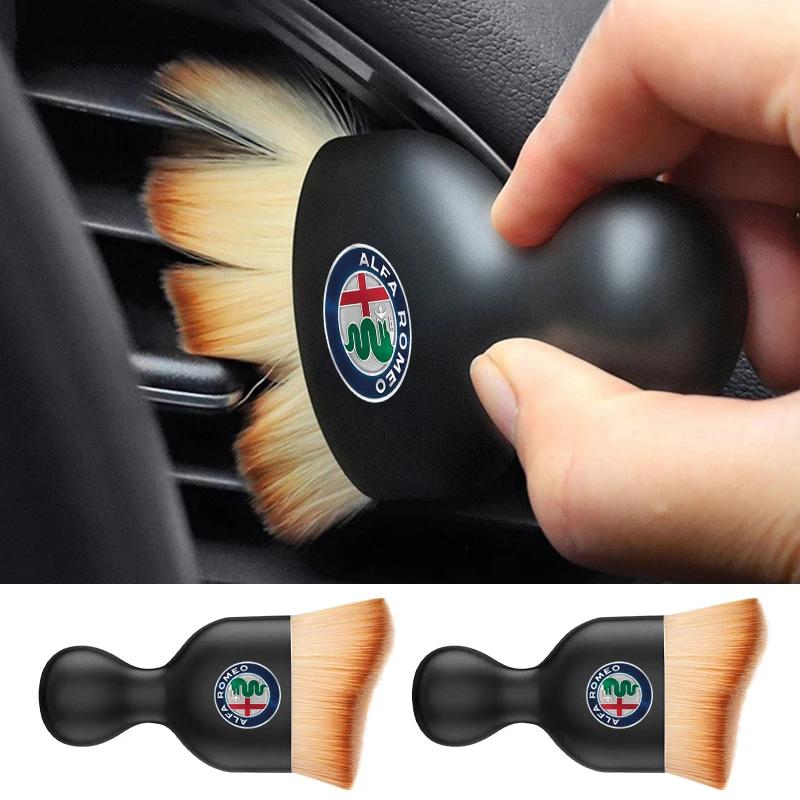 Style de Voiture Outil Brosse Douce de Nettoyage Intérieur Accessoires d'Enlèvement de Poussière pour Alfa Romeo 4C 159 Spider Giulia Giulietta 156 147