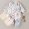 Baby Boy Girl Winter Thick Cotton Hanbok With Slipon Closure For Newborns
