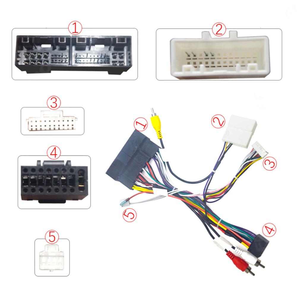 16pin Car Radio Stereo Power Wiring Harness and Canbus Box Replacement for Elantra 2016 2018