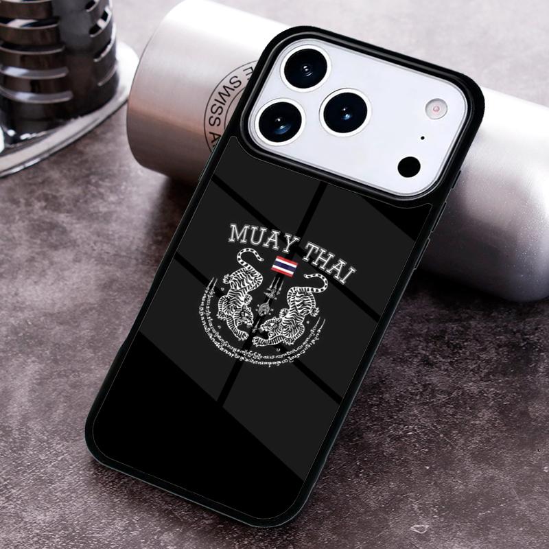 Muay Thai Phone Case for iPhone 17 16 15 Pro Max Air 14 13 12 11 Plus Shockproof Capa Cover