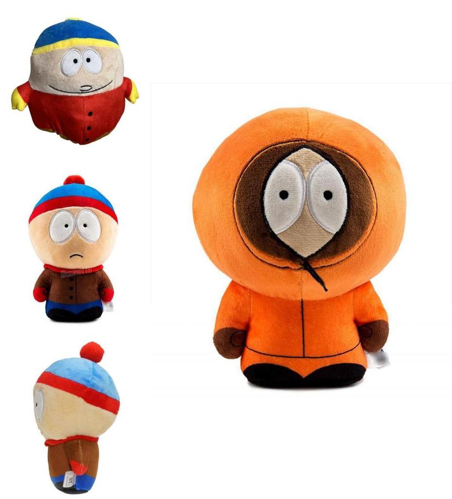 Breloc South Park cu jucării de pluș Kyle, Cartman și Kenny