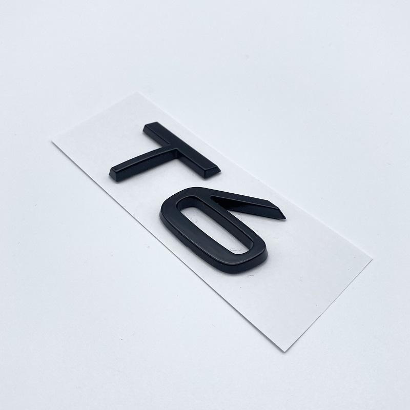 3D Car Styling Chrome Glossy Black Sticker Tail Emblem Rear Decal Letters Logo Badge For Volvo B3 B4 B5 B6 T4 T5 T6 T8