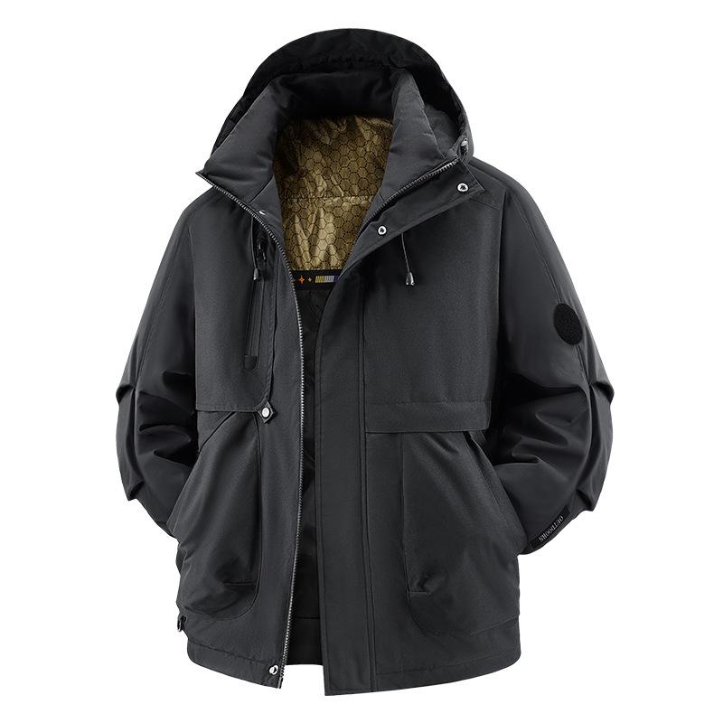 

Men s and Women s Warm Cotton Jacket, Youth Winter Loose Outdoor Hooded Waterproof Cotton Jacket XS