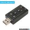SOUNDBOX USB Sound Card External Sound Adapter 7.1 Surround 3D Effect Laptop PC